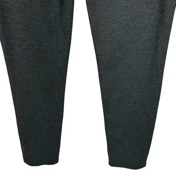 Athleta SZ 6 Ponte Moto 2.0 Pants Mid-Rise Zip-Fly Pocket Stretch Gray Heathered - Picture 6 of 8